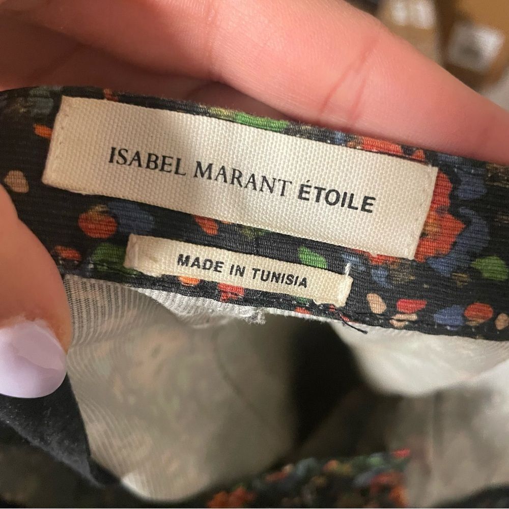 Isabel Marant Flower Floral Ribbed Trouser Pant 100% Cotton- Size 36 (US 4) - Picture 11 of 15